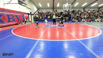 96 lbs Quarterfinal - Estefany Godinez, Tulsa Union Girls vs Emerson Rollings, Edison Eagles Jr. High
