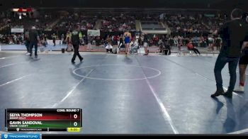 152 lbs Cons. Round 7 - Gavin Sandoval, Crook County vs Seiya Thompson, Bishop Kelly