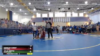 107 lbs 5th Place Match - Kylie Griffin, Ocean Springs vs Annsley Christ, New Albany