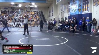 105 lbs Cons. Round 2 - Wendy Amaro, Santa Ana Valley vs Angilyne Herrera, Montclair