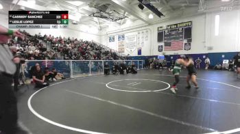 120 lbs Champ. Round 1 - Cassedy Sanchez, Schurr vs Leslie Lopez, Foothill (Santa Ana)