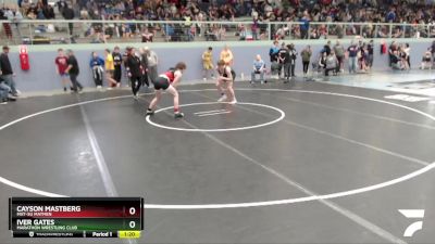 138 lbs Round 2 - Iver Gates, Marathon Wrestling Club vs Cayson Mastberg, Mat-Su Matmen