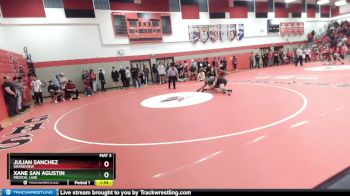 157 lbs Quarterfinal - Julian Sanchez, Grandview vs Xane San Agustin, Medical Lake