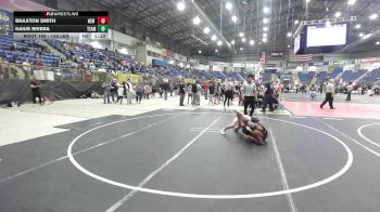 120 lbs Quarterfinal - Braxton Smith, New Mexico Bad Boyz vs Kaius Rivera, Team Montana