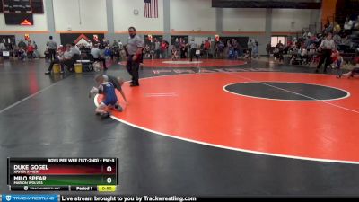 PW-3 lbs Quarterfinal - Duke Gogel, Xavier X-men vs Milo Spear, Marion Wolves