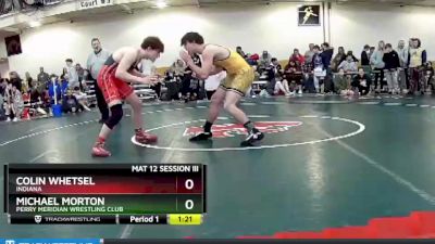 182 lbs Quarterfinal - Michael Morton, Perry Meridian Wrestling Club vs Colin Whetsel, Indiana