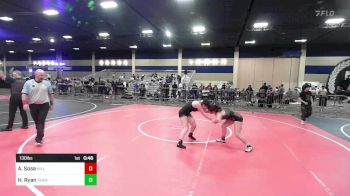 130 lbs Consi Of 32 #2 - Ava Sosa, Hillcrest vs Hailey Ryan, Team Thunder WC