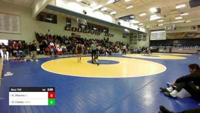 129 lbs Consi Of 8 #2 - Khimari Manns, St. Edward (OH) vs Deven Casey, Immaculate Conception (IL)
