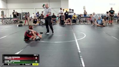 48 lbs 1st Place Match - Kellan Dedmon, Darkhorse vs Kade Jefferson, Full Circle