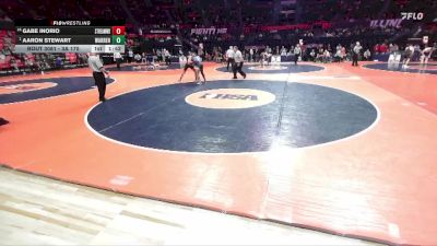 3A 175 lbs Champ. Round 1 - Aaron Stewart, Gurnee (Warren) vs Gabe Inorio, Streamwood