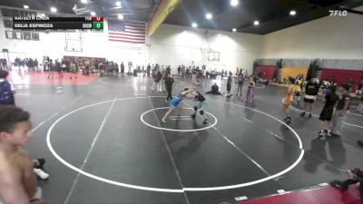 140-150 lbs Round 3 - Delia Espinoza, Downey High School Wrestling vs Katelyn Chen, Portola