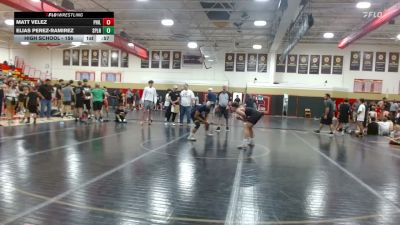 High School - 156 lbs Round 2 (3 Team) - Elias Perez-Ramirez, South Plainfield vs Matt Velez, Phillipsburg