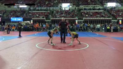 77 lbs Champ. Round 2 - Pierce Taylor, Bearcats Wrestling Club Helena vs Keaton DuCharme, Baker Wrestling Club