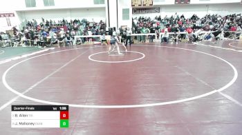 132 lbs Quarterfinal - Brandon Allen, Tri-County vs Jack Mahoney, Duxbury