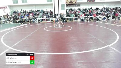 132 lbs Quarterfinal - Brandon Allen, Tri-County vs Jack Mahoney, Duxbury