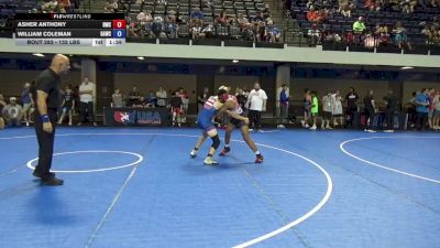 132 lbs Cons. Rd Of 16 - Asher Anthony, Richmond Wrestling Club vs William Coleman, GRIT Athletics Wrestling Club