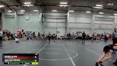 80 lbs Round 2 (8 Team) - Zavier Olver, Mat Assassins vs Greyson Brown, Team GT