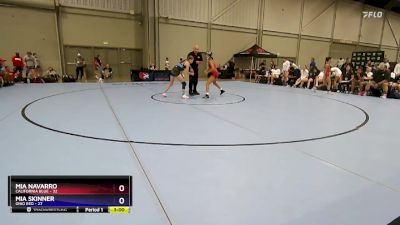 100 lbs Round 2 (8 Team) - Mia Navarro, California Blue vs Mia Skinner, Ohio Red