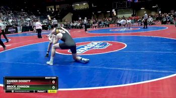 5A-165 lbs 3rd Place Match - Xander Dossett, Ola vs Brock Johnson, Harris County