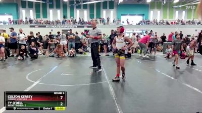 88 lbs Round 3 (6 Team) - Colton Kersey, Florida Scorpions vs Ty O`Dell, Beebe Trained