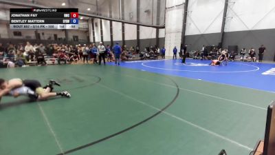 U14 FK - 110 lbs Quarters - Jonathan Fay, Hillsboro Mat Club vs Bentley Mattern, Scrap Yard Garage Wrestling