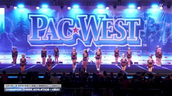 Champion Cheer Athletics - Heat [2026 L2 Senior - D2 - Small Day 1] 2026 PacWest Grand Nationals