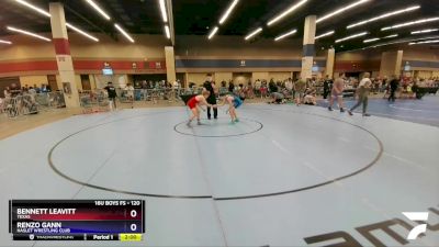 120 lbs Cons. Round 2 - Bennett Leavitt, Texas vs Renzo Gann, Haslet Wrestling Club
