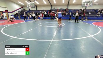 140 lbs Consolation - Aubrey Martin-Hall, Bixby HS Girls vs Addison Farquhar, Broken Arrow Girls