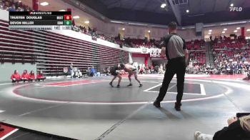 126 lbs Quarterfinals (8 Team) - Devon Miller, EDMOND NORTH vs Trusten Douglas, MUSTANG