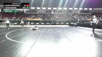 125 lbs 5th Place - Charlie Smiarowski, UCF vs Julian Sanchez, Menlo-NCWA