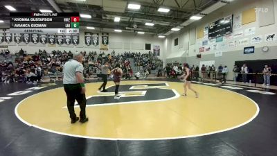 110 lbs Semifinal - Avianca Guzman, Laramie vs Kyonna Gustafson, Hulett