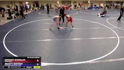 102 lbs 1st Place Match - Anthony Schoeller, Minnesota vs Beckett Edstrom, Hastings Wrestling Club