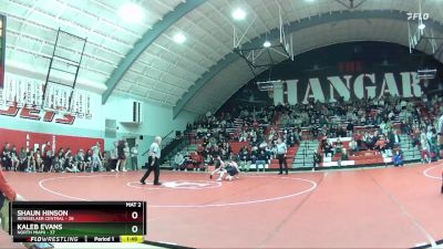 132 lbs Semis & Wb (16 Team) - Kaleb Evans, North Miami vs Shaun Hinson, Rensselaer Central