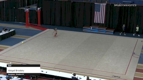 Abigail Brodsky - Ball - 2021 Rhythmic Elite Qualifier