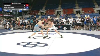 132 lbs Cons. Rd Of 32 - Gavin Bell, New York vs Zane Gillespie, Iowa