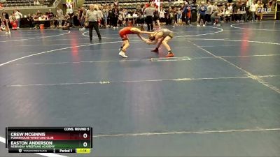 80 lbs Cons. Round 5 - Easton Anderson, Nebraska Wrestling Academy vs Crew McGinnis, Powerhouse Wrestling Club