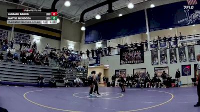 155 lbs Placement Matches (8 Team) - Mattie Mendoza, Lumpkin Co. vs Janajah Banks, Jordan