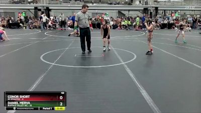 48 lbs Semis (4 Team) - Conor Short, 84 Athletes vs Daniel Merva, Buffalo Valley WC