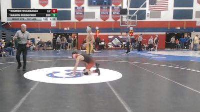 107 lbs Semifinal - Warren Wolesagle, Elizabeth Forward vs Mason Keesecker, Derry Area