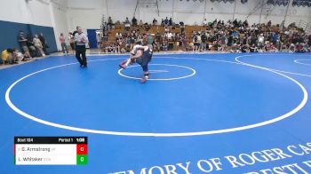 144 lbs Champ. Round 1 - Gus Armstrong, Valiant Prep vs Leo Whitaker, Snoqualmie Valley WC