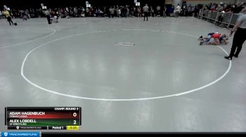 74 lbs Champ. Round 3 - Adam Hagenbuch, Pennsylvania vs Alex Lobdell, 3F Wrestling