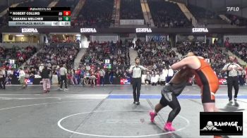 265 lbs 5th Place Match - Dakarai Melcher, Slyfox vs Robert Collins, Abilene