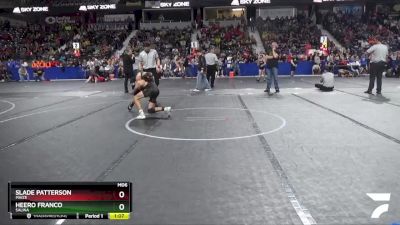 100 lbs Champ. Round 1 - Slade Patterson, Maize vs Heero Franco, Salina