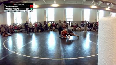 135 lbs Cons. Round 2 - Ashton Loving, River City Wrestling LLC vs Andrew Phelps, Willie Walters Wrestling Club