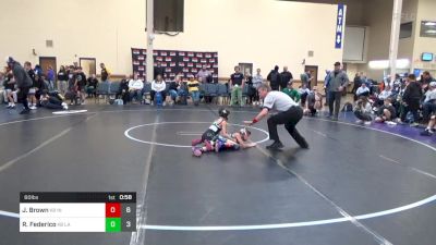 60 lbs Rr Rnd 7 - Joey Brown, Indiana Outlaws K-8 vs Ryan Federico, Lake WC K-8