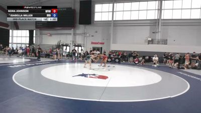 140 lbs 3rd Place Match - Nora Johnson, Mpower vs Isabella Miller, Big Game