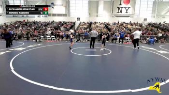 75 lbs Semifinal - Alexander Sebastian, Brockport Youth Wrestling Club vs Antonio Pazmino, VHW Club