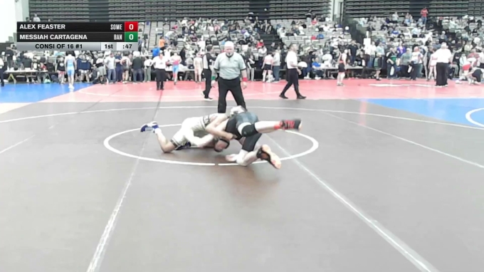 128-I lbs Consi Of 16 #1 - Alex Feaster, Somerville vs Messiah ...
