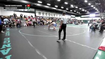 285 lbs 5th Place Match - Jonah Alderete, East Bakersfield vs Walter Chavez-Sarabia, Golden West