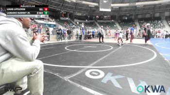 64 lbs Quarterfinal - Louis Littleton, Collinsville Cardinal Youth Wrestling vs Lamario Ramsey JR., Del City Little League Wrestling